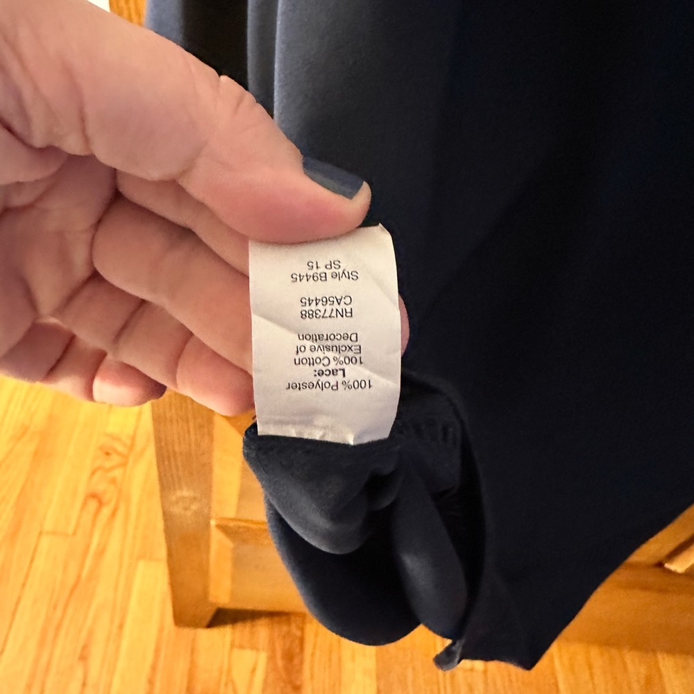 J Crew Navy Work Top - Picture 4 of 6